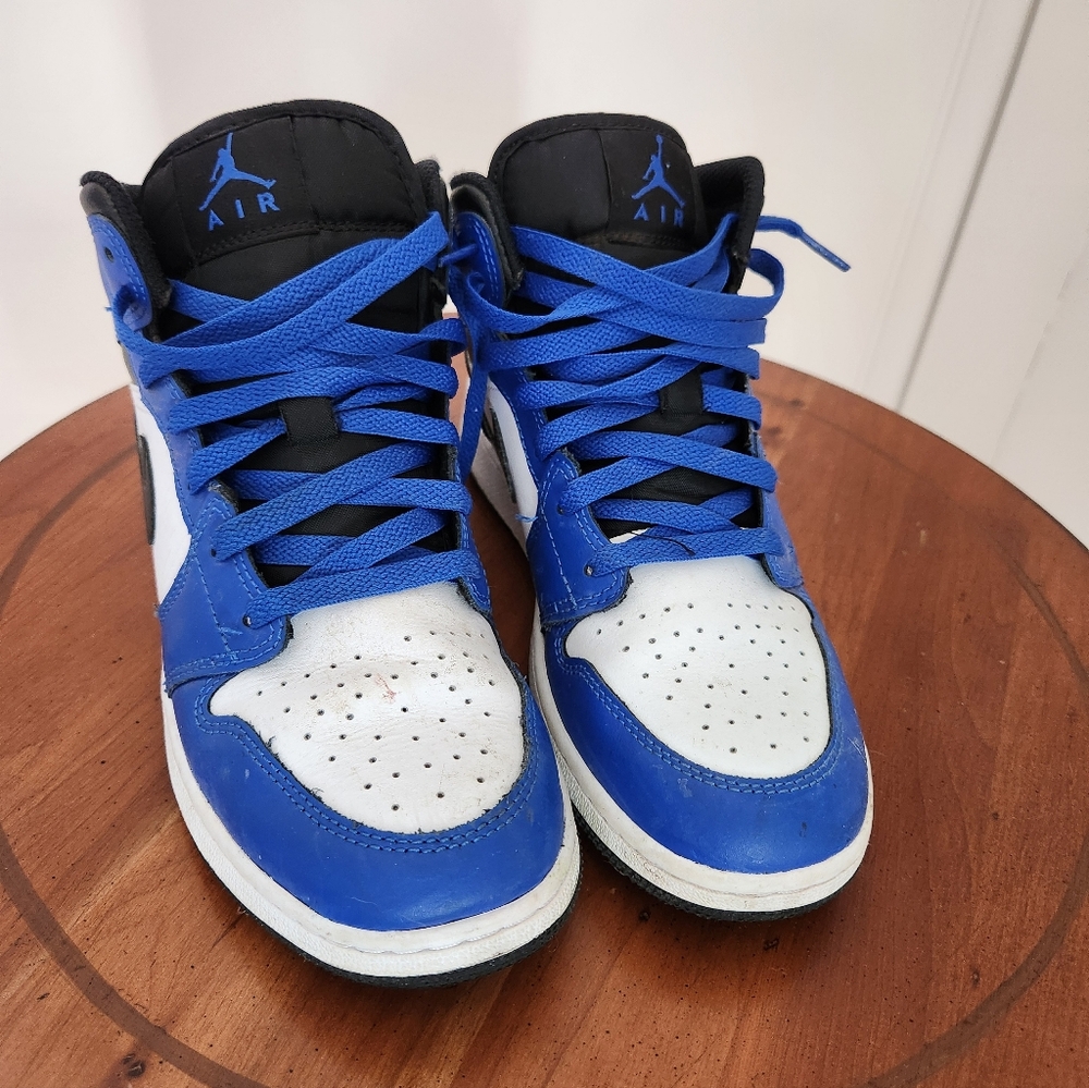 Kids Blue and White Sneakers